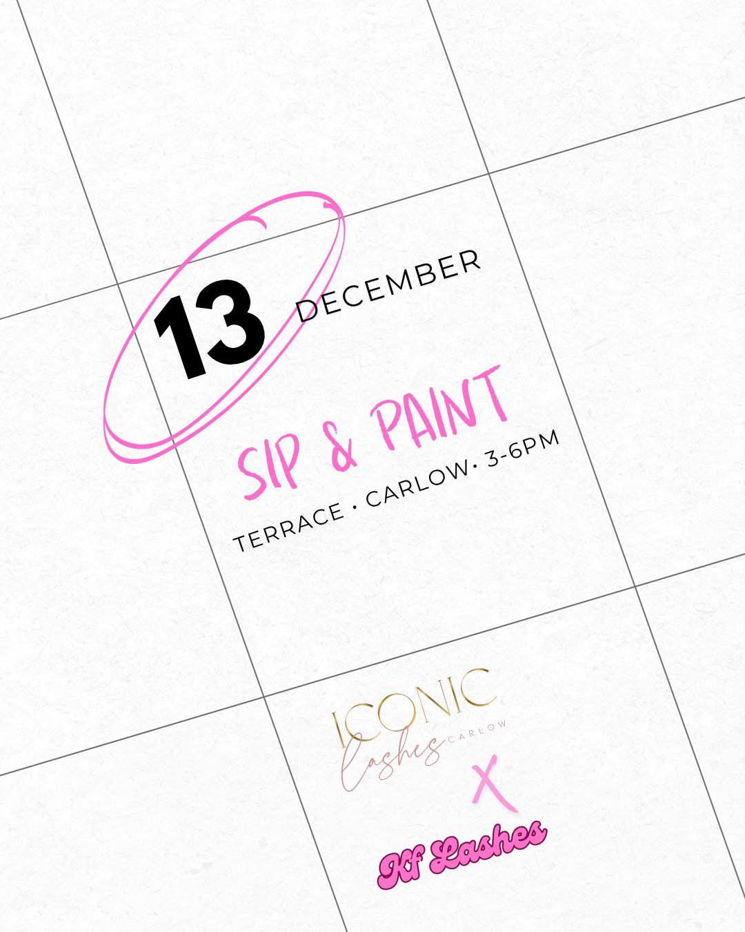 Sip & Paint Pink Christmas✨🎀🎄